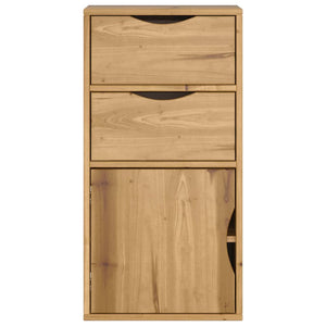 Beistellschrank Kiefer Massivholz 40x24x79 cm