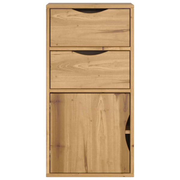 Beistellschrank Kiefer Massivholz 40x24x79 cm