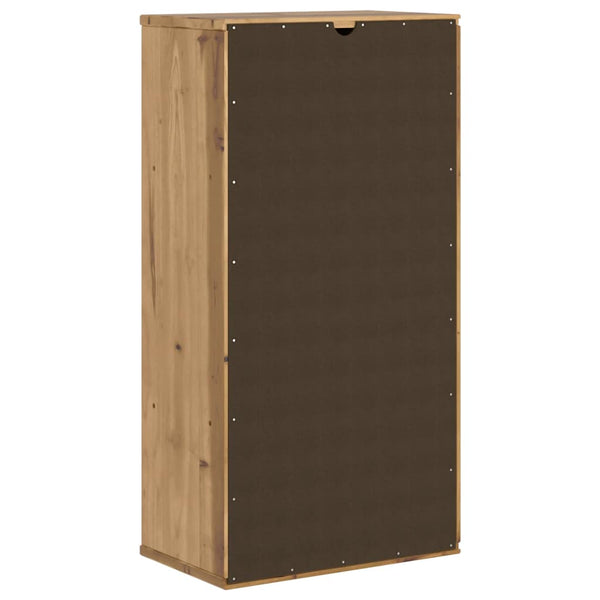 Beistellschrank Kiefer Massivholz 40x24x79 cm