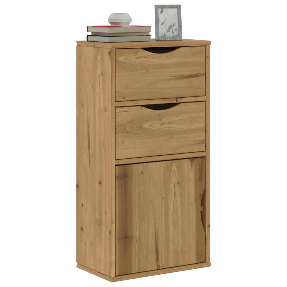 Beistellschrank Kiefer Massivholz 40x24x79 cm