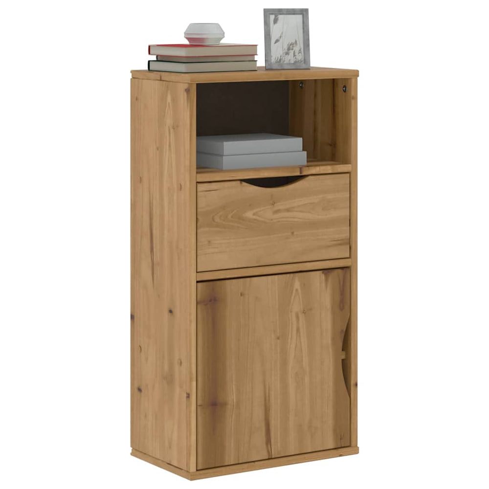 Kiefer Beistellschrank mit Schublade 40x24x79cm