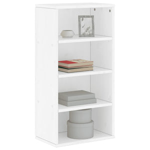 Weißer Beistellschrank ODDA Kiefer Massivholz