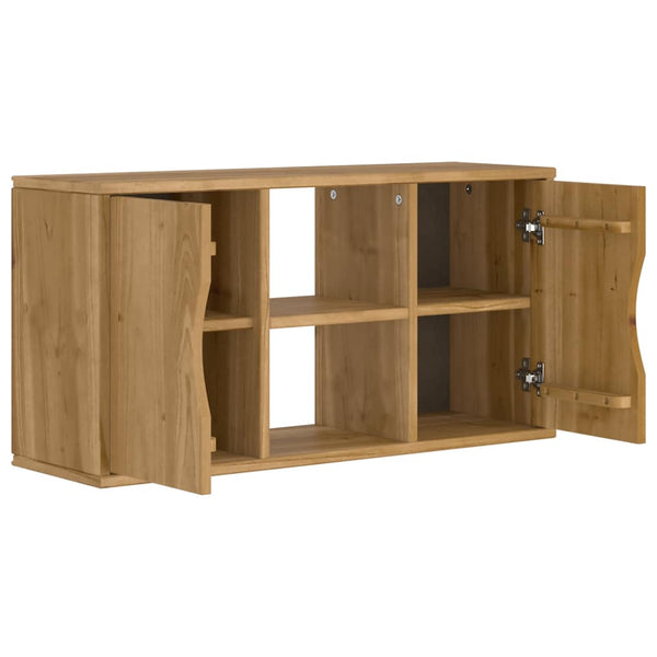 Massivholz TV-Schrank Kiefer 79x24x40 cm