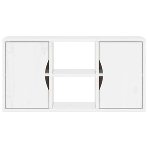 Weißer TV-Schrank Kiefer Massivholz 79cm