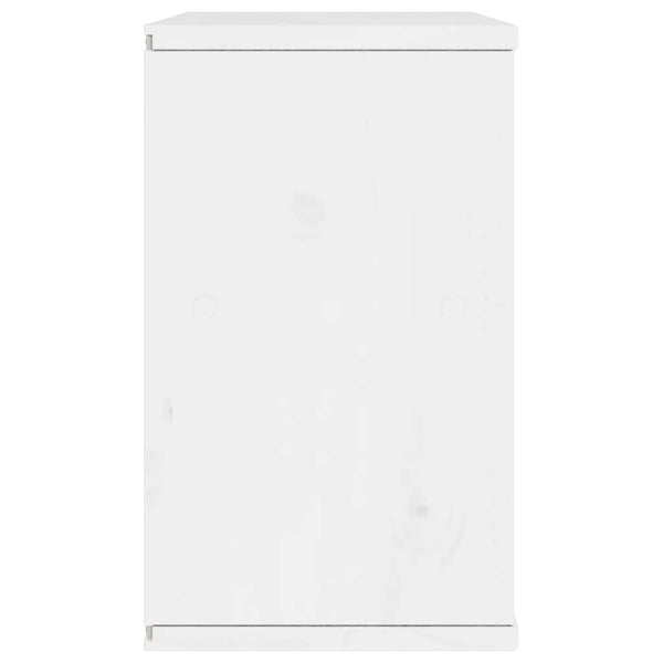 Weißer TV-Schrank Kiefer Massivholz 79cm