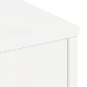 Weißer TV-Schrank Kiefer Massivholz 79cm