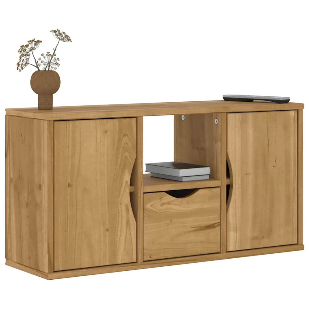TV-Schrank Kiefer Massivholz 79 cm