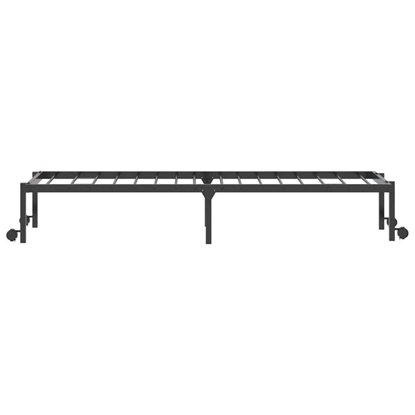 Klappbares Bettgestell Schwarz 75x190 cm