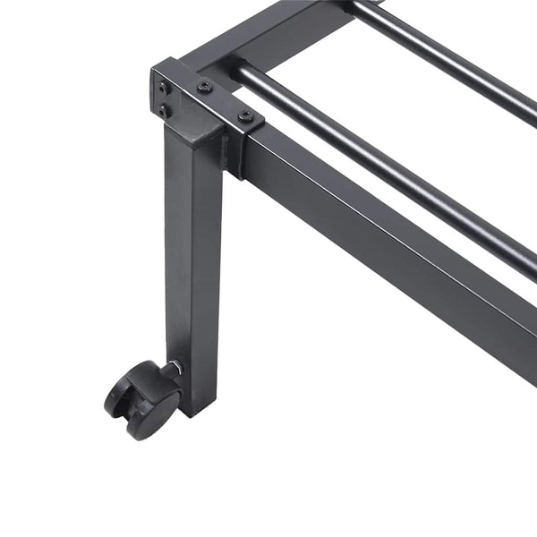 Klappbares Bettgestell Schwarz 75x190 cm