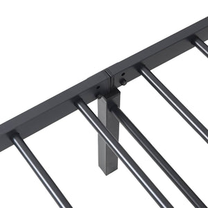 Klappbares Bettgestell Schwarz 75x190 cm