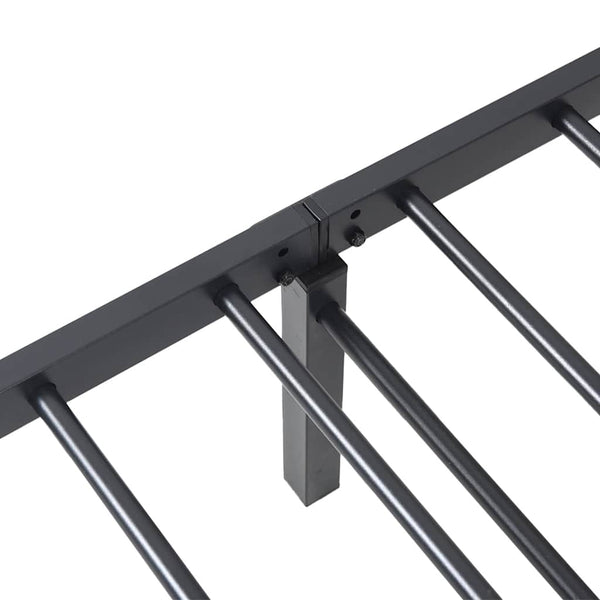 Klappbares Bettgestell Schwarz 75x190 cm