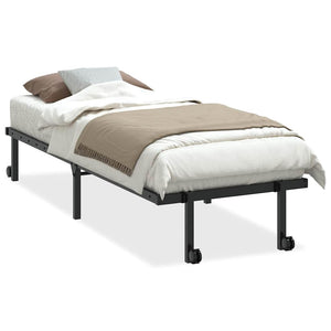 Klappbares Bettgestell Schwarz 80x200 cm