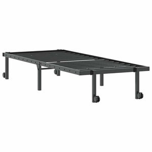 Klappbares Bettgestell Schwarz 80x200 cm