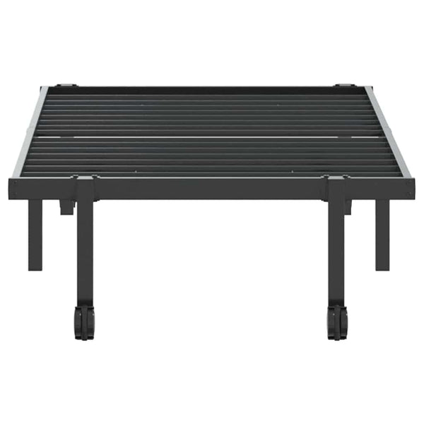 Klappbares Bettgestell Schwarz 80x200 cm