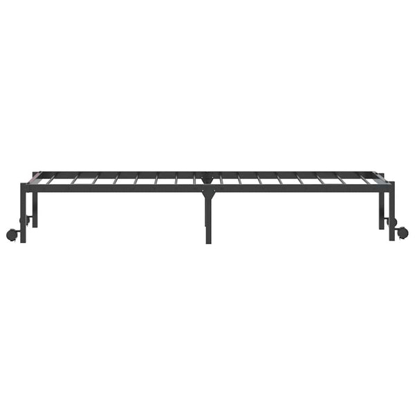 Klappbares Bettgestell Schwarz 80x200 cm