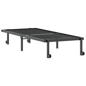 Klappbares Bettgestell Schwarz 80x200 cm
