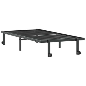 Klappbares Bettgestell Schwarz 90x190 cm