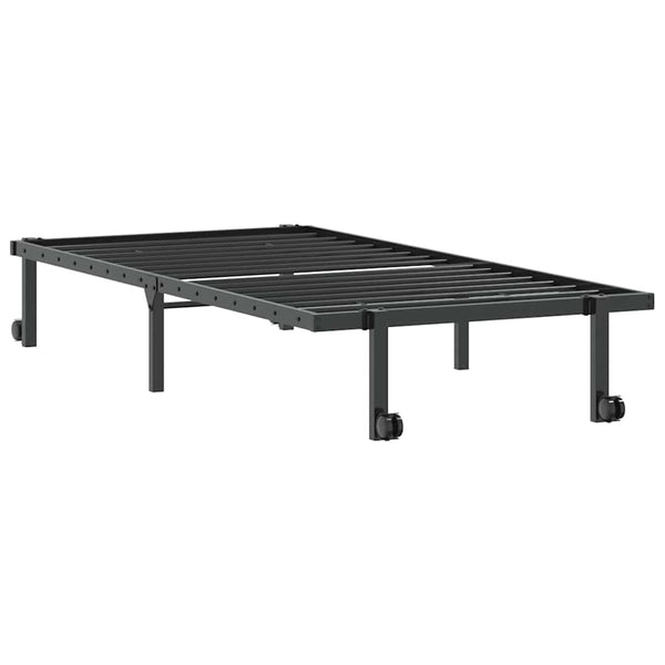 Klappbares Bettgestell Schwarz 90x190 cm