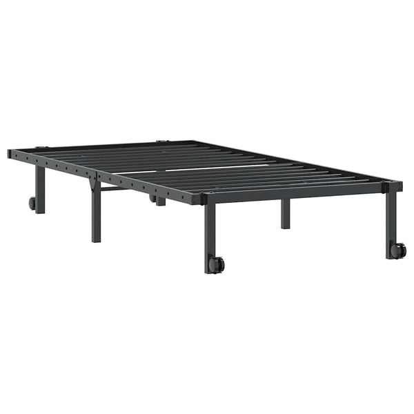 Klappbares Bettgestell Schwarz 90x190 cm