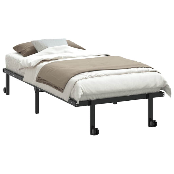 Klappbares Bettgestell Schwarz 90x200 cm