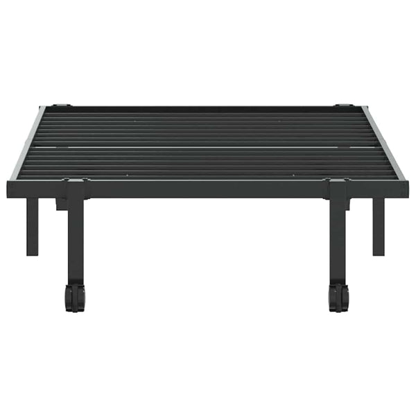 Klappbares Bettgestell Schwarz 90x200 cm