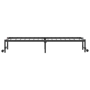 Klappbares Bettgestell Schwarz 90x200 cm
