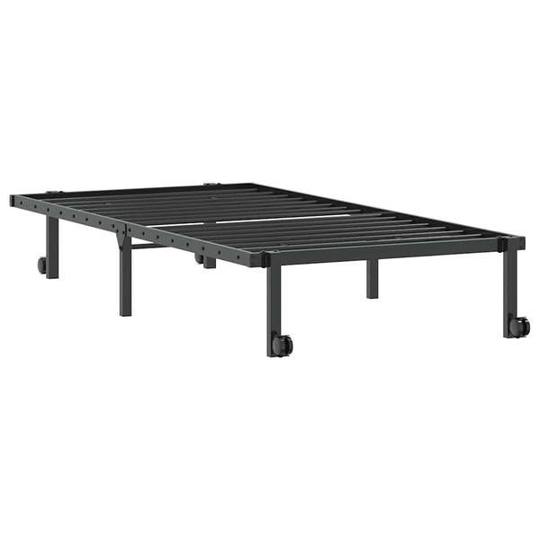 Klappbares Bettgestell Schwarz 90x200 cm