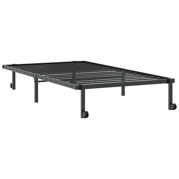 Klappbares Bettgestell Schwarz 100x190 cm