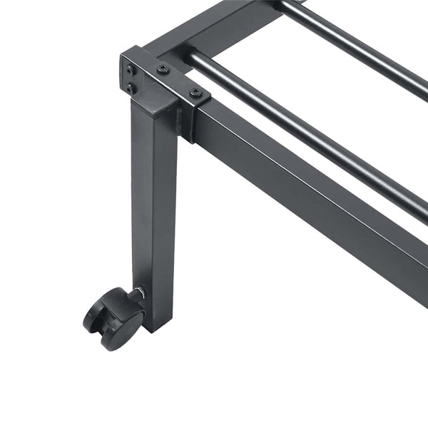 Klappbares Bettgestell Schwarz 100x190 cm
