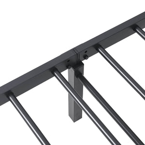 Klappbares Bettgestell Schwarz 100x190 cm