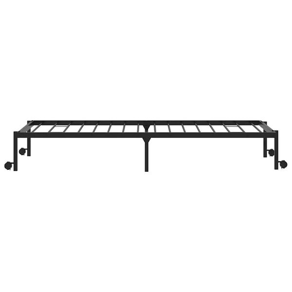 Klappbares Bettgestell Schwarz 100x200 cm