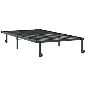 Klappbares Bettgestell Schwarz 107x203 cm
