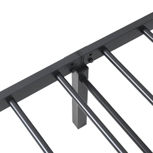 Klappbares Bettgestell Schwarz 107x203 cm