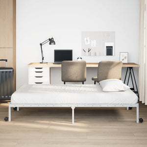 Klappbares Bettgestell Weiß 75x190 cm
