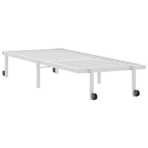 Klappbares Bettgestell Weiß 75x190 cm