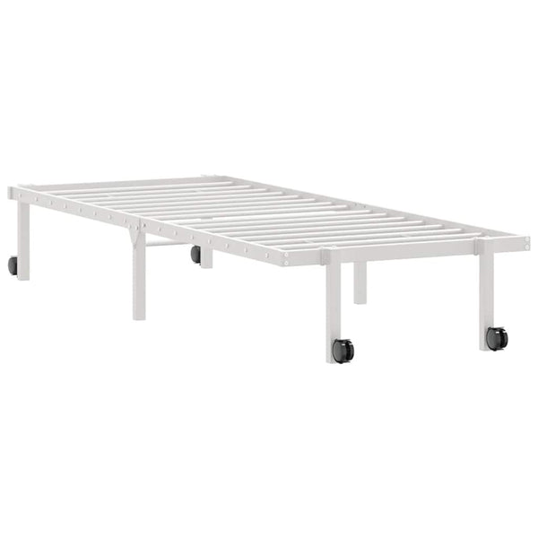 Klappbares Bettgestell Weiß 75x190 cm
