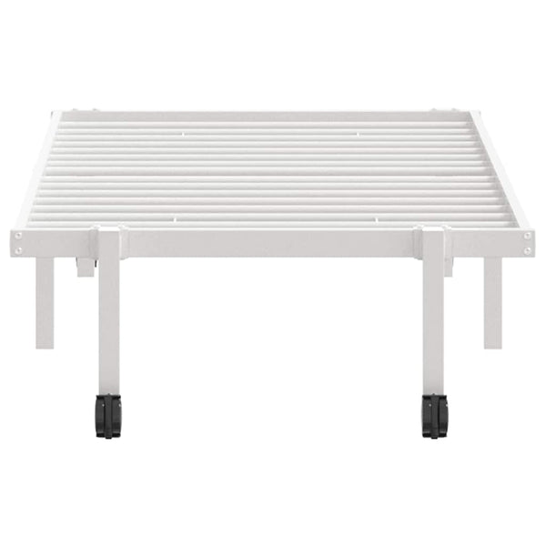 Klappbares Bettgestell Weiß 75x190 cm