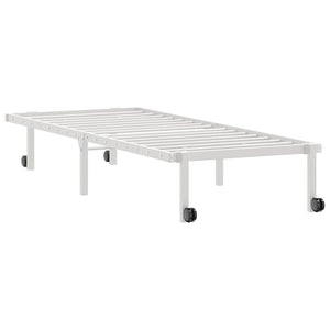 Klappbares Bettgestell Weiß 75x190 cm
