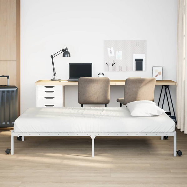 Klappbares Bettgestell Weiß 90x190 cm