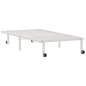 Klappbares Bettgestell Weiß 90x190 cm