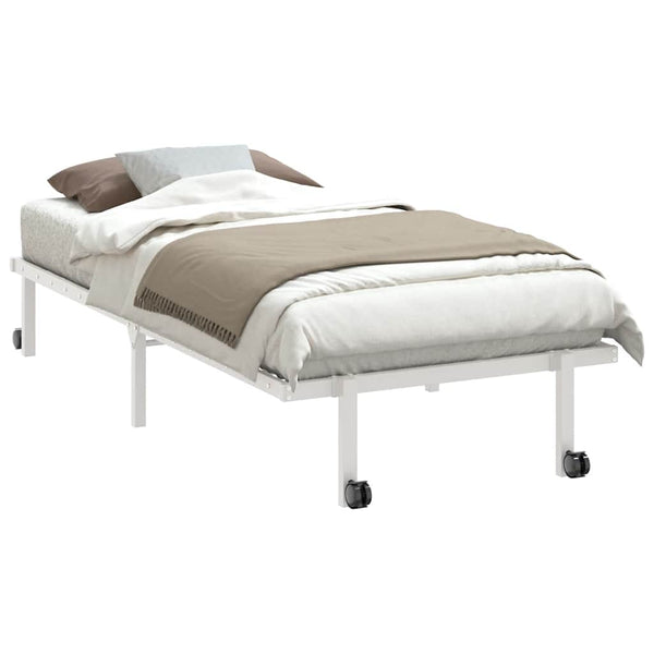 Klappbares Bettgestell Weiß 90x200 cm