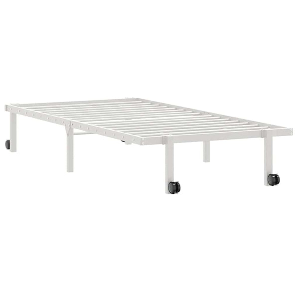Klappbares Bettgestell Weiß 90x200 cm