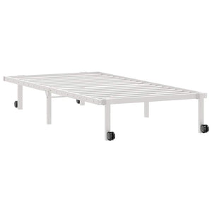Klappbares Bettgestell Weiß 90x200 cm