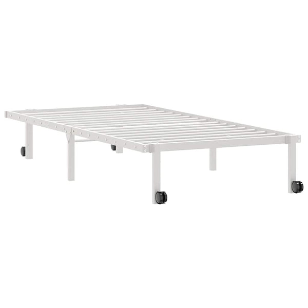 Klappbares Bettgestell Weiß 90x200 cm