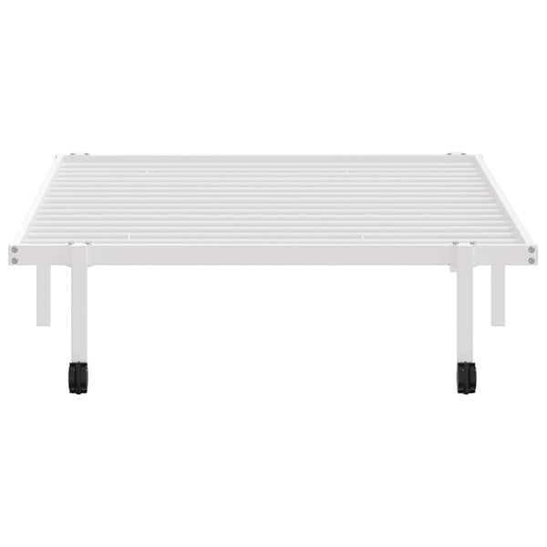 Klappbares Bettgestell Weiß 100x190 cm