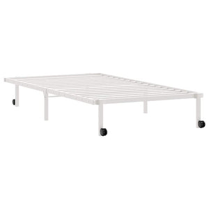 Klappbares Bettgestell Weiß 100x190 cm