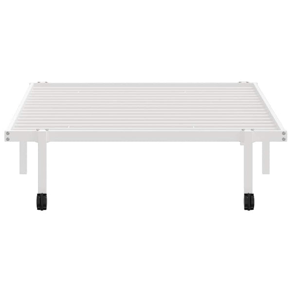 Klappbares Bettgestell 100x200 cm Weiß
