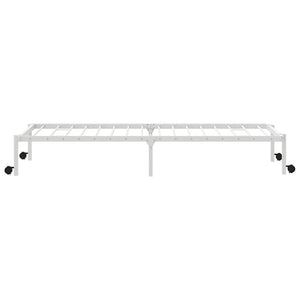 Klappbares Bettgestell 100x200 cm Weiß