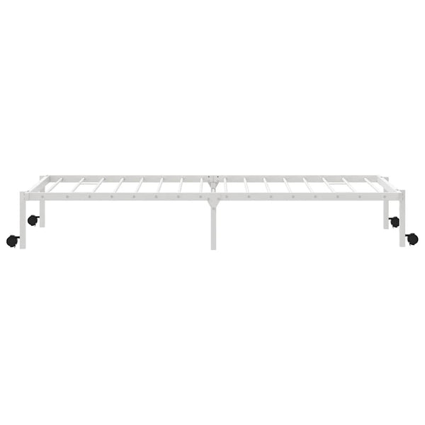 Klappbares Bettgestell 100x200 cm Weiß