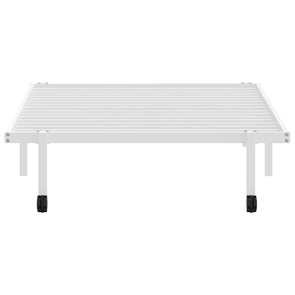 Klappbares Bettgestell Weiß 107x203 cm